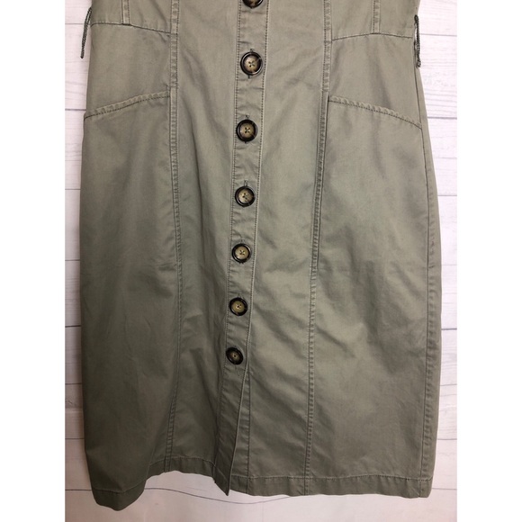 Banana Republic Midi Dress color green size 0 - Picture 4 of 8